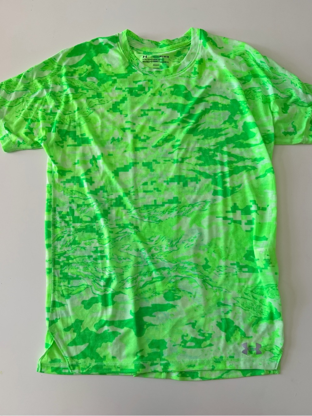 Under Armour Breeze Run Neon Green Performance Tee